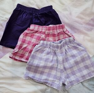 Pink and purple palaka shorts